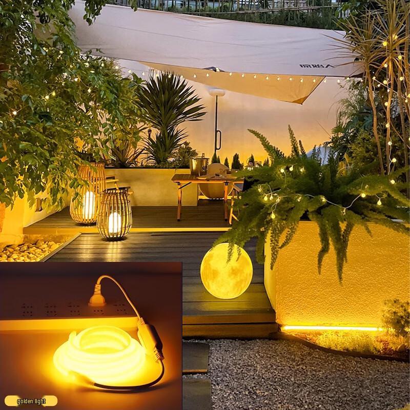 OEING 220V Self-Adhesive Garden LED Light Strip