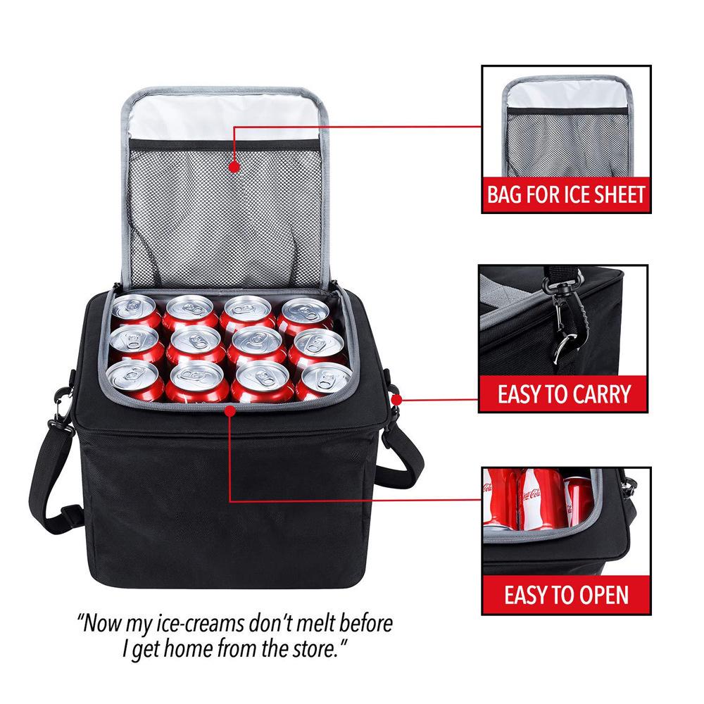 Foldable Car Trunk Organizer: Multi-functional Oxford Cloth Storage & Insulated Bag