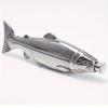 140ml Fish Shape Stainless Steel Mini Hip Flask Portable Alcohol Flask Laser Engraved Novelty Gift for Men Outdoor Drinking