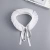 Tulle Ruffle False Collar Webbing Necklace for Halloween Ribbon Tie Shawl Wrap Neck Ruff