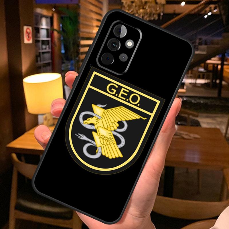 Spain National Police Logo Case For Samsung Galaxy A52 A12 A22 A32 A42 A51 A71 A13 A23 A33 A53 A14 A54 A34 Phone Cover