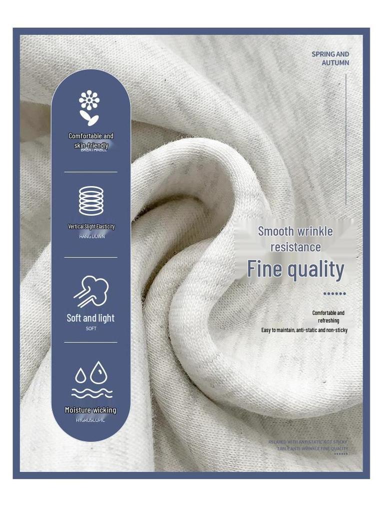 Women's High-Waist Gray & White Striped Jogger Sweatpants - Small, Casual & Loose Fit, Ideal for Autumn/Winter.