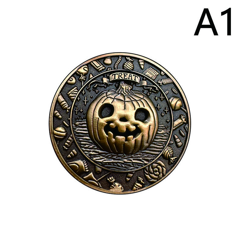 Trick Or Treat Coin, Halloween Coins With Pumpkins, Trick Or Treat Festive Decorations And Party Favors Halloween