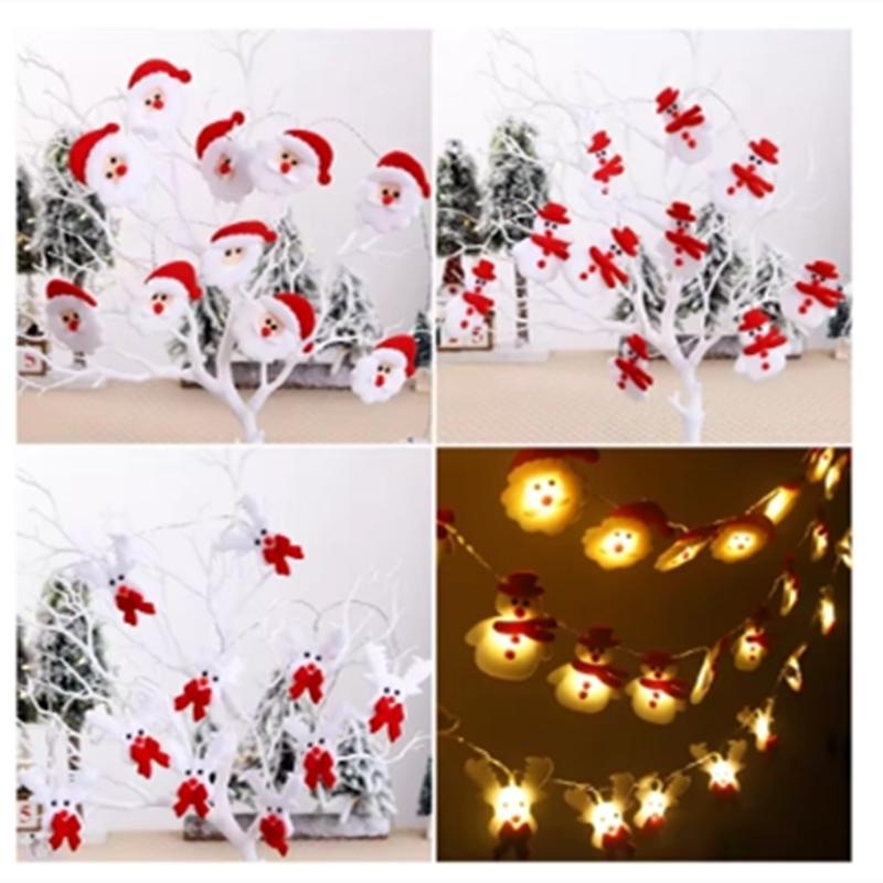 Snowman Christmas LED Garland String Light Merry Christmas Decorations For Home 2026 Cristmas Tree Ornament Xmas Navidad Gifts