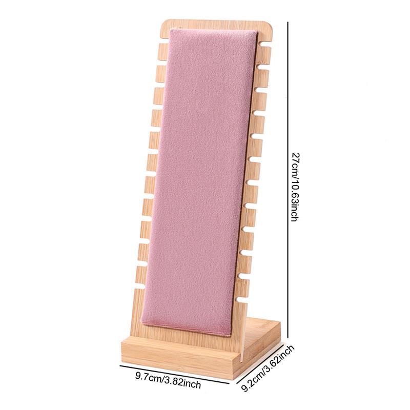 Necklace Display Stand, Velvet Soft Mat Multiple Jewelry Pendant Holder, Tabletop Necklace Bracelets Chain Organizer