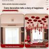 Double Happiness Wedding Ceiling Decorations: Bridal Bedroom & New Home Fan Ornaments