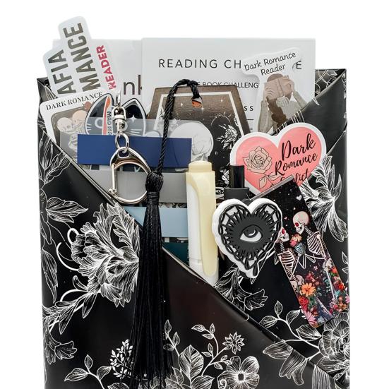 Yousheng 1 Set Gift Packaging Supplies Gothic Blind Date with A Book Gift Box Halloween Spooky Book Set Dark Romance Book Club Set