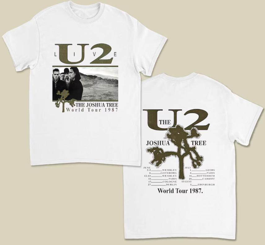 U2 The Joshua Tree World Tour Live 1987 T-Shirt XXXL