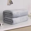 Solid Color Flannel Coral Fleece Blanket - Perfect for Naps, Air Conditioning, or as a Gift