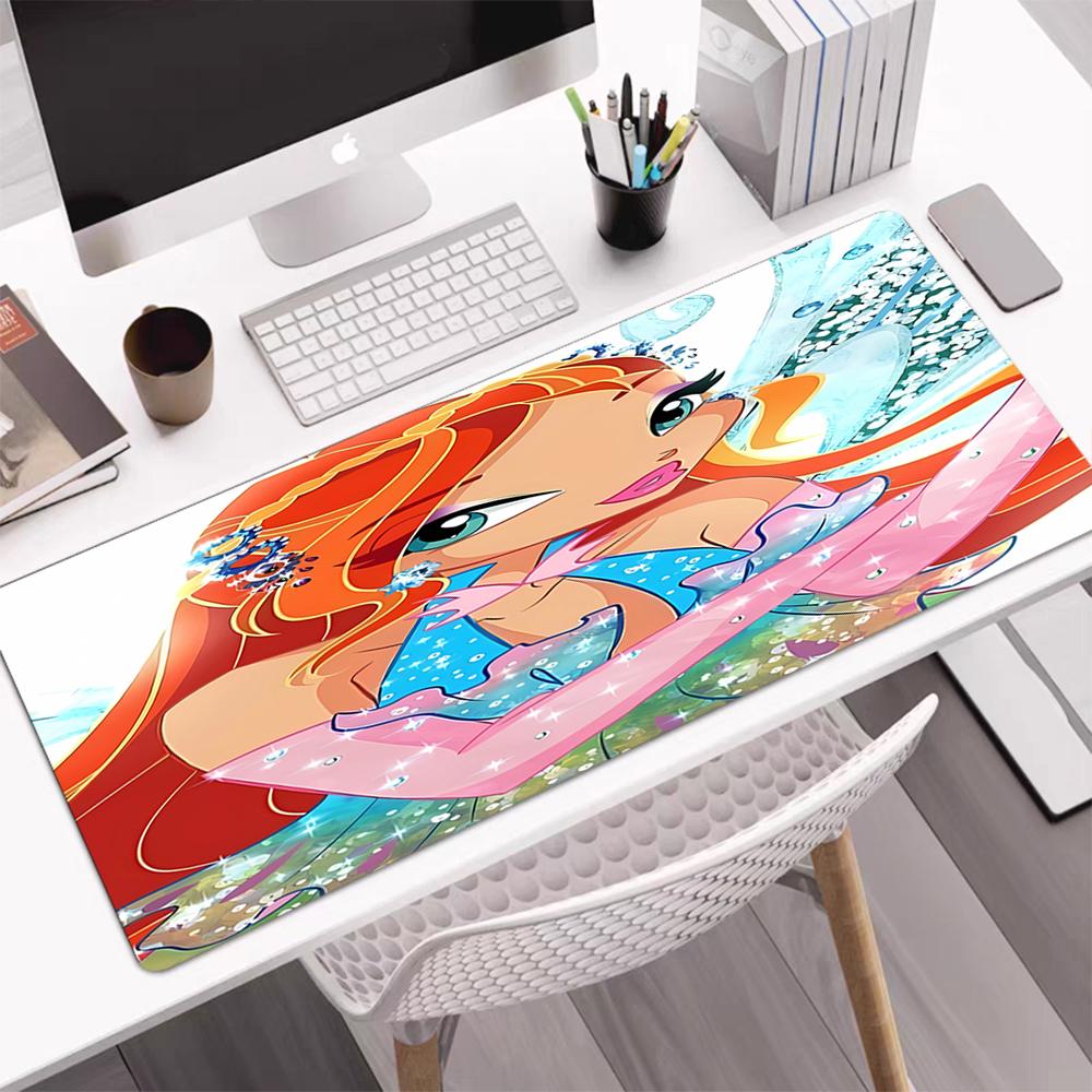 Winx Club Theme Mouse Pad, Non Slip Rubber Base, Multifunctional Office & Home Decor, Perfect for Workspace Personalization.