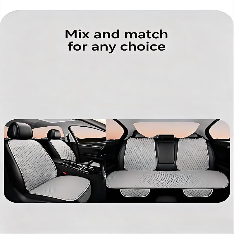 Linen Seat Covers For Car, Non-Slip Soft Breathable Car Seat Protector Universal Fit Most Automotive, Van, Suv, Trucks