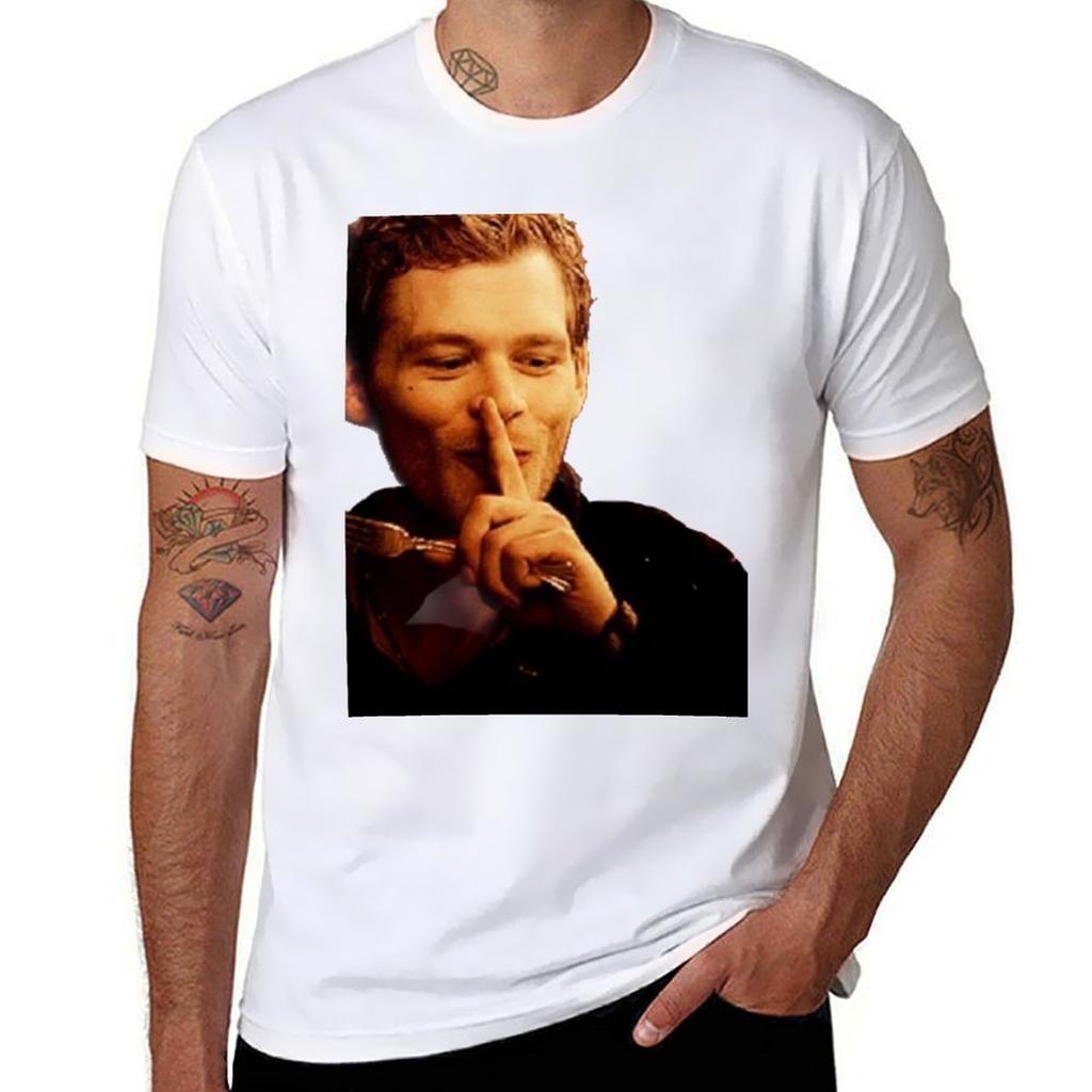Naughty Klaus from TVD TShirt Basic Solid Color Short Sleeve TShirt