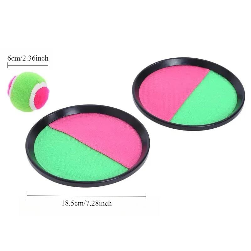 1Sada Kids Sucker Sticky Ball Toy Outdoor Sports Chyťte míčovou hru Set Házejte a chyťte rodiče a děti Interaktivní venkovní hračky