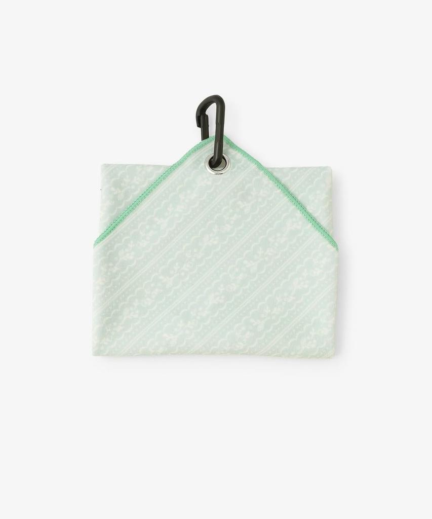 Tea AfternoonTea LIVING Folding Umbrella JR91 estaa Adhesive Green [Afternoon Living] Towel/Flower