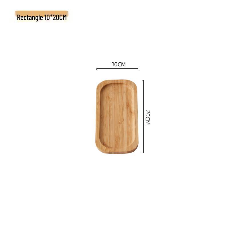 Набор бамбуковых деревянных подносов (Япония): Прямоугольные и круглые тарелки для чая и барбекю