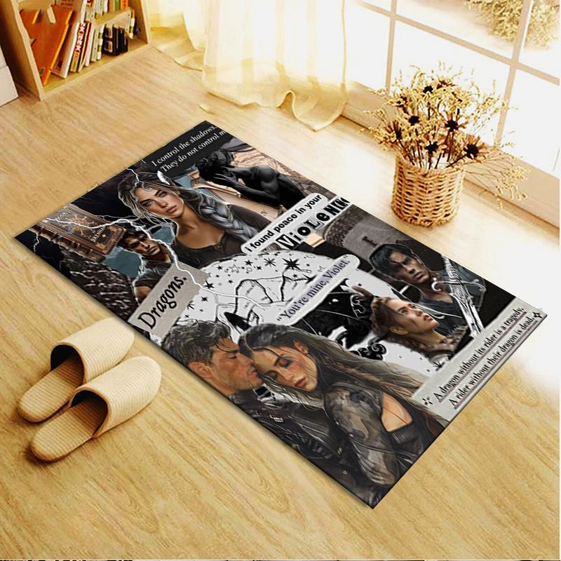 2025 New Fourth Wing Cool Carpet Rug for Living Room Bedroom Home Sofa Decoration,Kids play Non-slip Floor Mat45