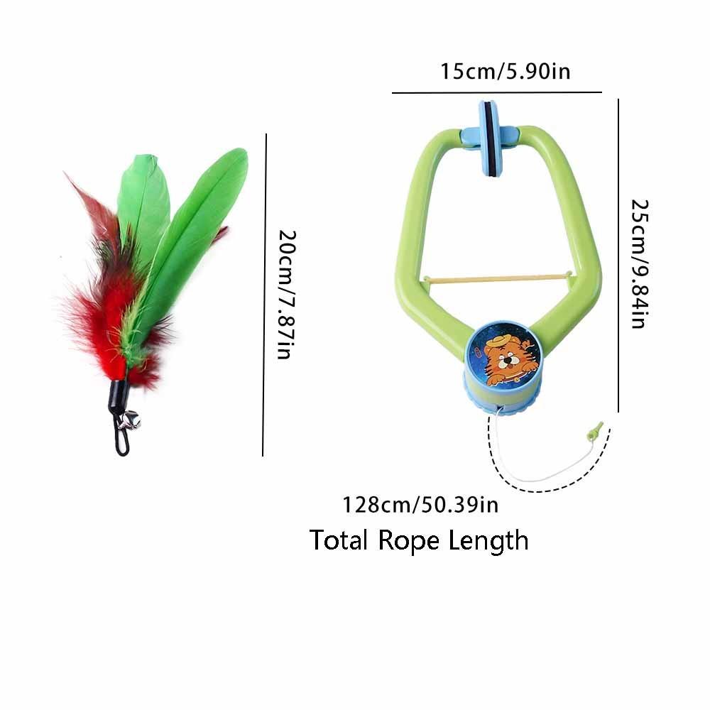 Retractable Cat Hanging Swing Toy Automatic Lifting Self-Entertainment Toy  Indoor Use