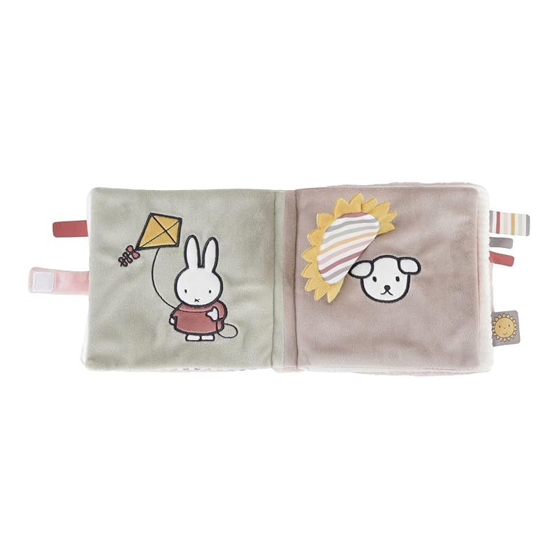 DADWAY Miffy Fabric Picture Book, Fluffy/Pink, TYMIFNIJN925
