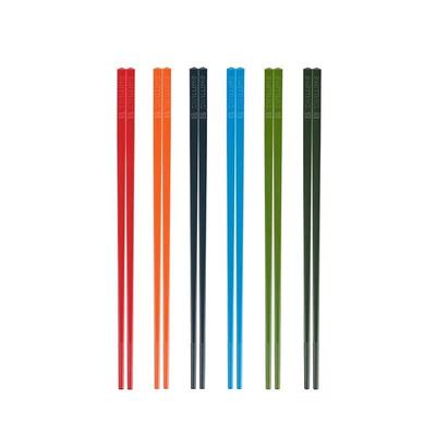 Antibacterial Fiberglass Chopsticks 6-Pair Set