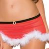 2016 Christmas Sexy Lingerie Women's Red Plush Underwear Mrs Costume Xmas Party