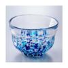 Yamakiikai Crystal Matcha Bowl, Blue and White, W614