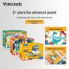Yokakids Dinosaur Puzzle for Ages 2-3 - Fun Cognition & Color Shape Learning