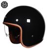 Vintage Style 3/4 Motorcycle Helmet Scooter Electric Bike Riders Unisex ABS Safety Headgear In Multiple Colors