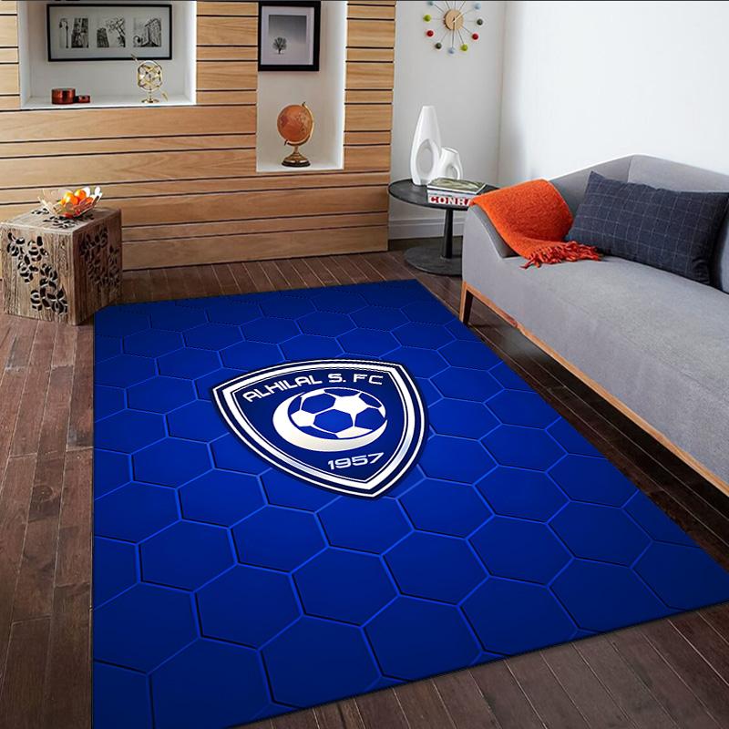 Al Hilal Crest Carpet, Kitchen Rugs, Yoga Mat, Non-Slip Mats, Rug for Bathroom, Living Room bedroom, Camping Rugs Christmas Gift