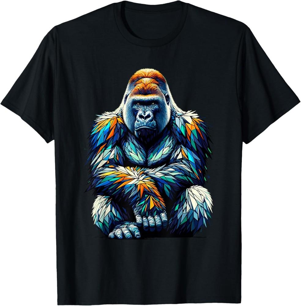 Polygon Art Silverback Gorilla Gorillas T-Shirt Unisex T-Shirt
