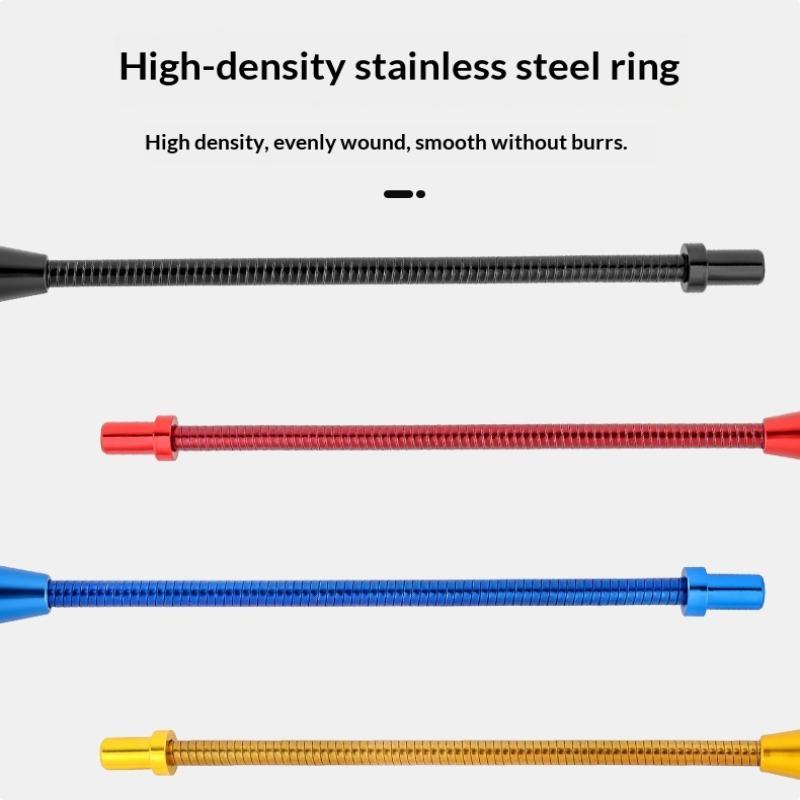 Universal Fit Aluminium Alloy Bike V Brake Cable Guide Pipe Wear Resistant Bend Hose Tube for All Kinds of Bicycles Repair