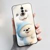 Cute Little Panda Pattern For ZTE Nubia RedMagic 8S Pro 5G / 8S Pro+ 5G Case Shockproof Soft Black Cartoons Painted Casing