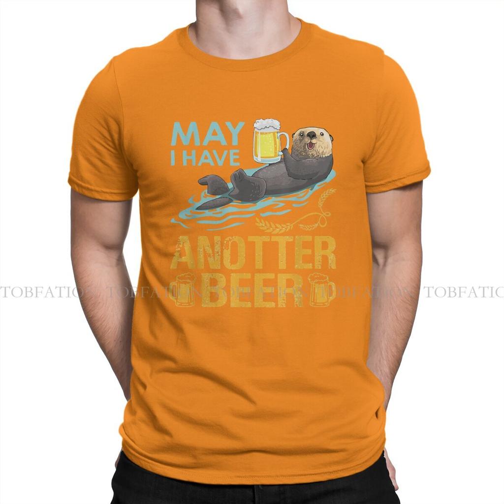 Beer Funny Funny Beer For Otter Lovers May I Have Anotter Beer Tshirt Graphic T Shirt Casual Hot Sale 100 Cotton Unisexs Tshirts