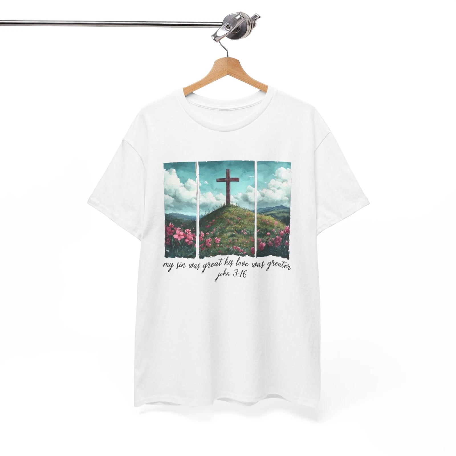 Happy Spring T-Shirt | He is risen Wildflowers Shirt M