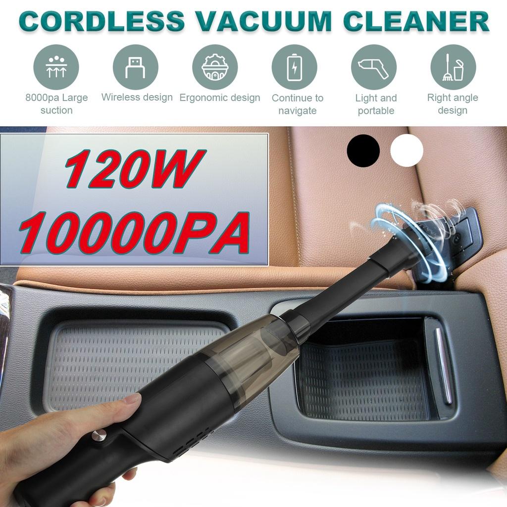 DC 7.4V 10000Pa Wireless Handheld Car Vacuum Cleaner For Desktop Home Car Interior Cleaning Mini Portable Auto Vaccum Cleaner 120W