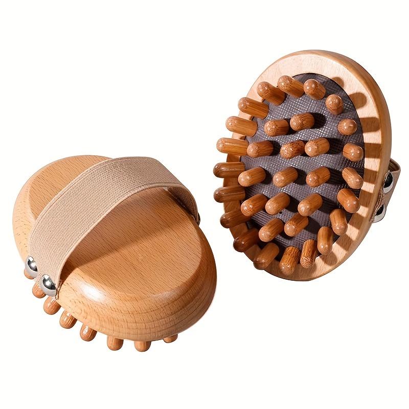 1ks Dřevěný masážní kartáč na meridiány Měkký manuální Masážní přístroj na celé tělo Gua Sha Hlava Břicho Noha Tělo Relaxace Domácí použití Proti únavě