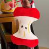 Soft Sturdy Plush Keychain Playful Fruit Core Design Compact Lightweight Multi Functional Decoration for Everyday Use