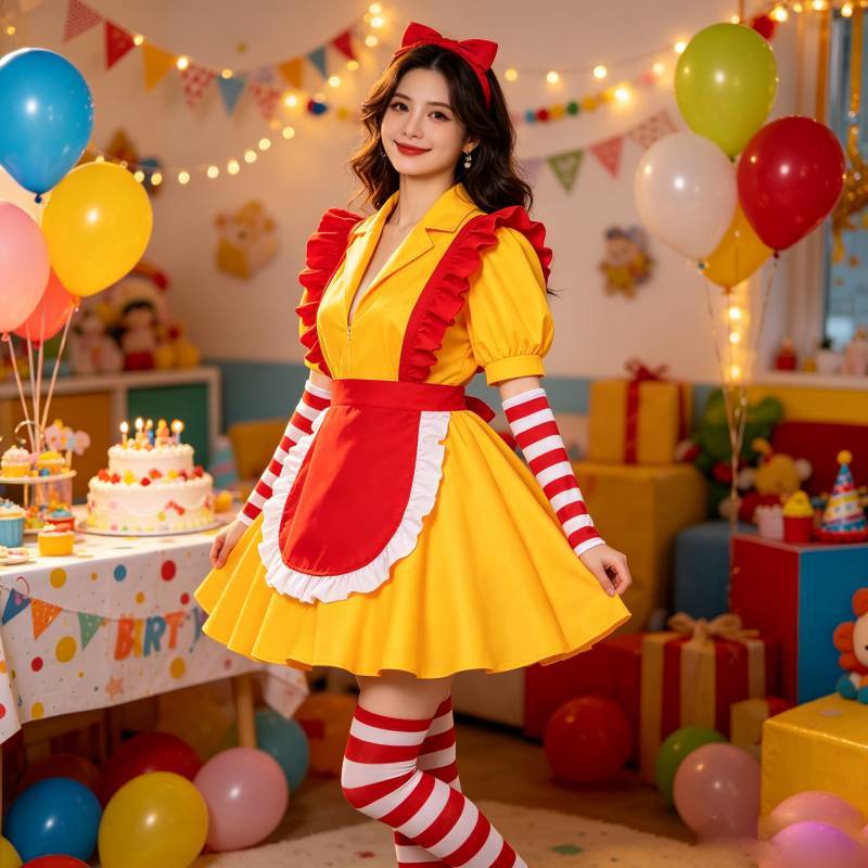 2 Broke Girls Halloween Cosplay Kleid Mit Fantasy-Thema Für Themenveranstaltungen