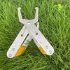 Efficient Beekeeping Apiary Essential Tool Stainless Steel Frame With Bright Yellow Plastic Handle For Secure Lifting