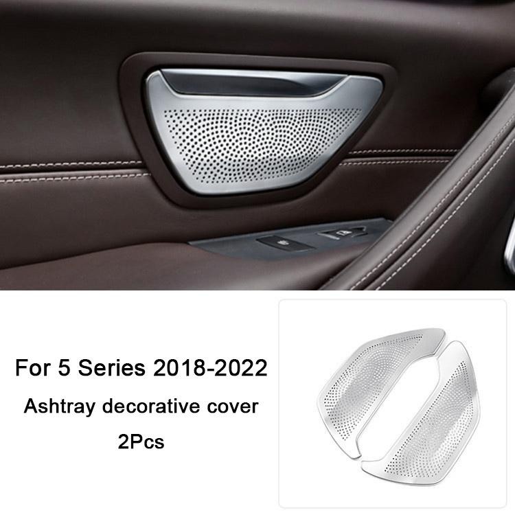 För BMW 5-serie G31 G30 2018 , Bilens dörrhögtalare dekorationsskydd A-stolpens hornskydd Interiörtillbehör