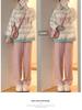 Women's Black Corduroy Fleece-Lined Wide-Leg Pants - High-Waisted, Loose Fit, Autumn/Winter 2025 Collection.