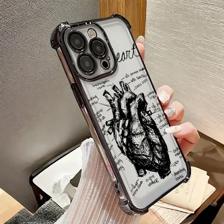 Phone Cover Funda Case for Apple iPhone 17 Pro Max 15 16 17 XS XR 14 12 Plus 11 Air 13 This Is My Heart Pattern