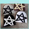 Knitted Hat Winter Star Pattern Acrylic Earflap Cap For Men Women Outdoor Warmth