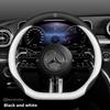 38CM Car Steering Wheel Leather Cover Auto Interior Accessories For Mercedes Benz AMG GLE GLS CLA CLE GLC CLS GLA W223 W213 W206
