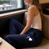 Everyday Wear Joggers Women Jogging Pants Elastic Drawstring Waist Solid Color Sporty Casual Sport Trousers with Pockets Exercise Gym Streetwear