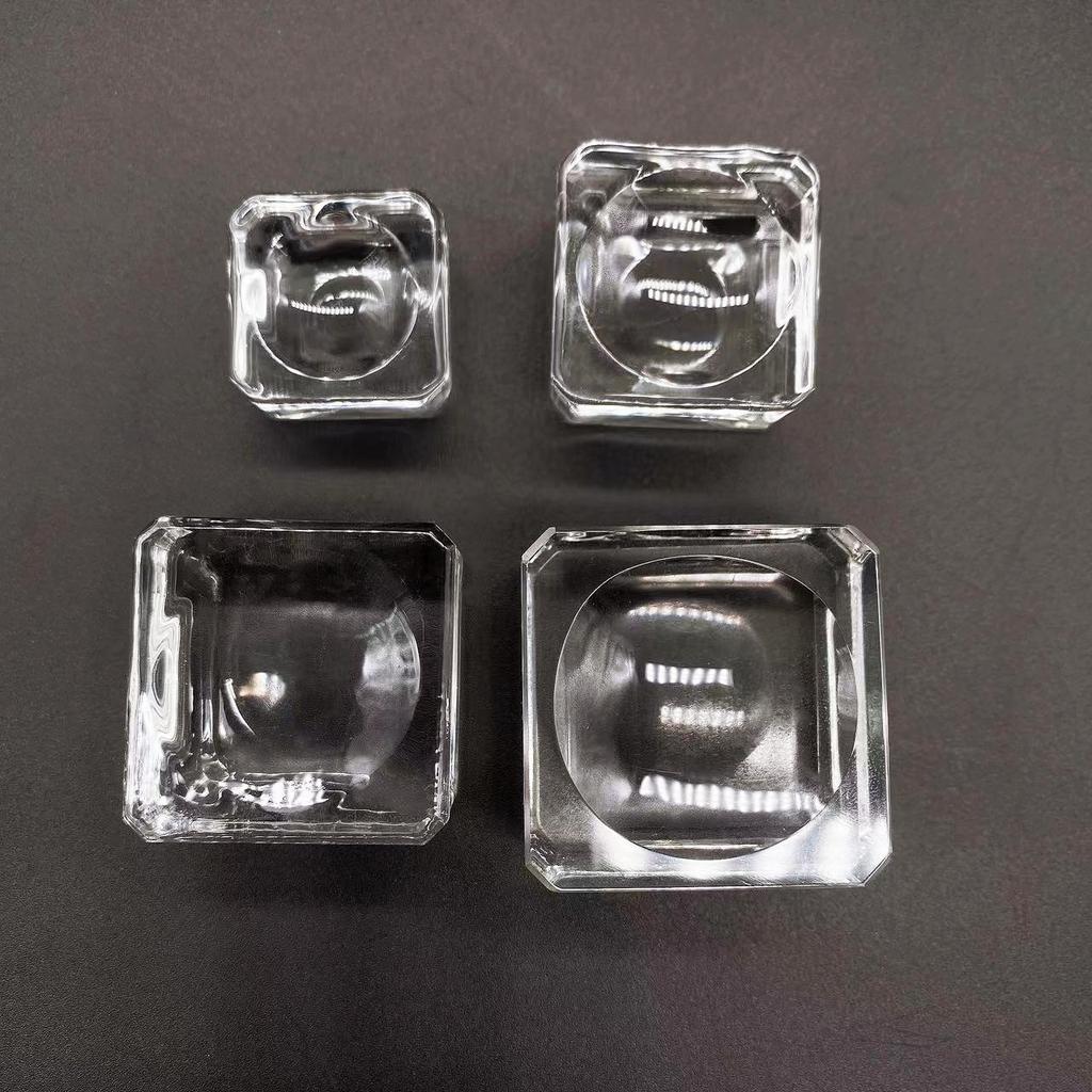 Square Glass Crystal Sphere Base Transparent Support Glass Holder Ball Display Stand Pedestal Holder Home Decoration Accessories