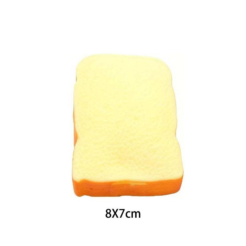 Soft Croissant Toast Sliced Shape Bread Stress Toy Anxiety Relief Fake Food Toy for Kids Adult Tricky Funny Birthday Gifts