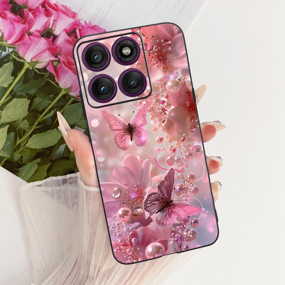 Case For Motorola Edge 60 Pro Cover XT2507-1 Fashion Cute Cat Funny Painted Bumper For Moto Edge 60 Pro Casing