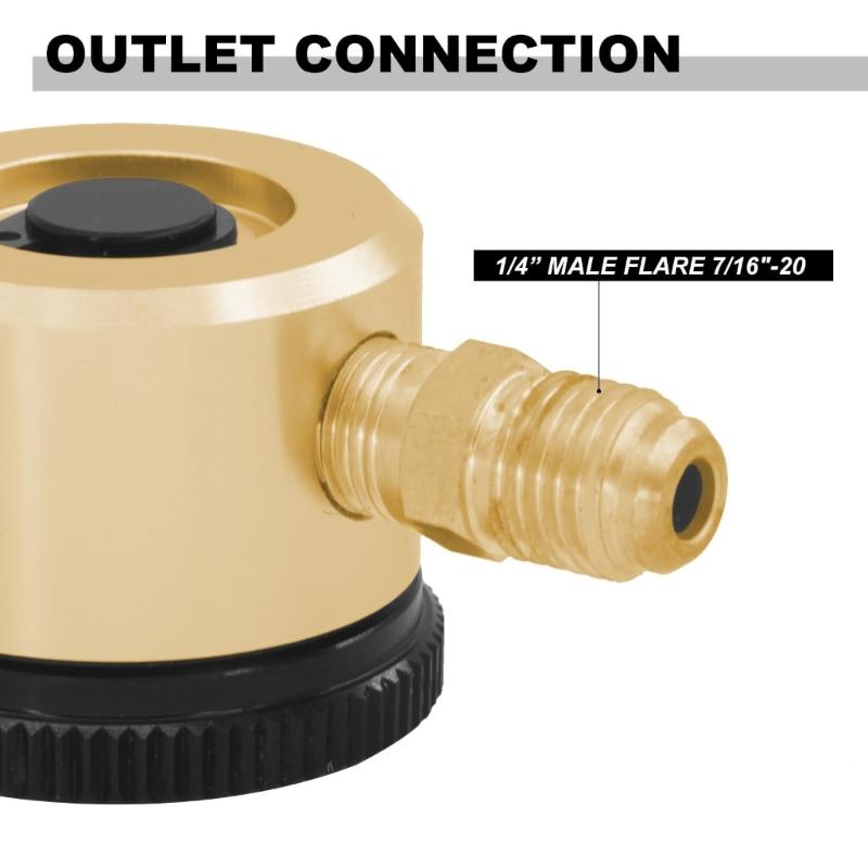 Copper Nitrogen Purge Regulator Suitable For Durability With Easy Installation And Leak Prevention For Lab Applications