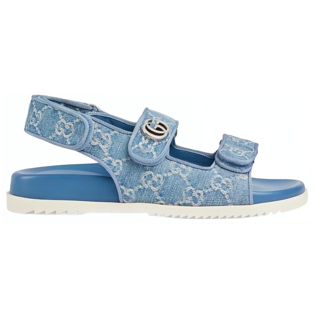 Gucci Wmns Gg Sandal 'Light Blue Denim' Women's 771575 FACUO 4646