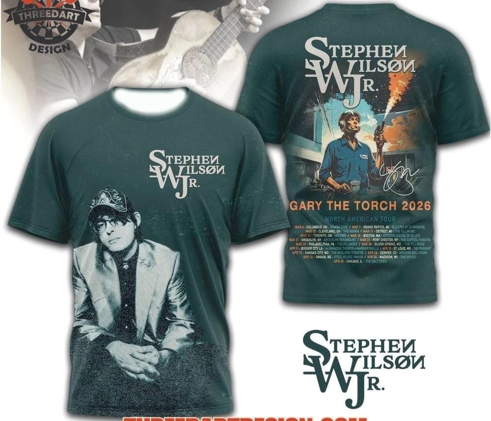 Stephen Wilson Jr. Gary The Torch 2026 3D T-Shirt Full Size Unisex PP2892 XXXL